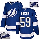 Lightning #59 Dotchin Blue With Special Glittery Logo Adidas Jersey,baseball caps,new era cap wholesale,wholesale hats